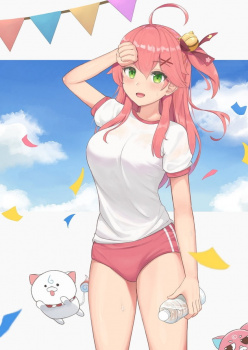 【古き良き】赤色のブルマを履いた女の子の二次画像の画像