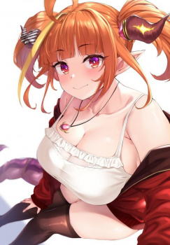 【着衣巨乳】顔を埋めたくなるキャミソールおっぱい女子画像【二次】の画像