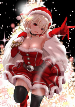 【二次画像】サンタのコスプレをした可愛い女の子が僕の家にプレゼントを持ってきてくれた【幻覚】の画像