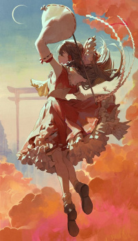 【和服】見るだけで運気が上がりそうな神々しい巫女さんの二次画像の画像