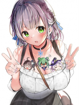 【おっぱい】ショルダーバッグGJな着衣巨乳パイスラッシュ二次画像の画像