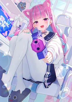 【湊あくあ】セーラー衣装あくたんが可愛すぎる二次画像【hololive】の画像