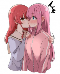 【二次】女の子同士でちゅっ♡ってシてる百合キス画像の画像