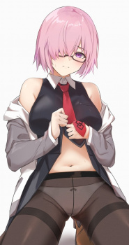 【FGO】黒タイツで可愛いマシュ・キリエライトちゃんの二次画像 その3の画像
