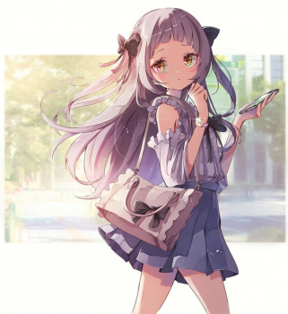 【ホロ】普段着の姿もめっちゃ可愛い紫咲シオンちゃんの二次画像【私服】の画像