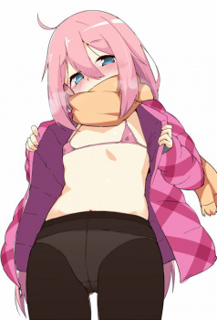 【ゆるキャン】マフラーで暖かそうな各務原なでしこちゃんの二次画像の画像