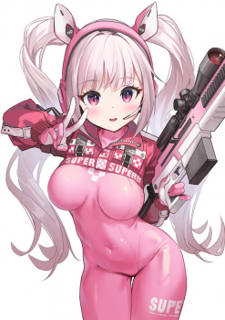 【NIKKE】ピンク色のぴちぴちボディスーツにみっちりと詰まったムチムチボディがとってもエッチなアリスちゃんの二次画像 part2の画像