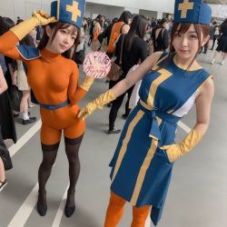 【DQ3】女僧侶の恰好をしたコスプレイヤーさんの画像生成を試みたら、前掛けを忘れた全身タイツ女子が生成されてしまった三次風画像【AI写真】の画像