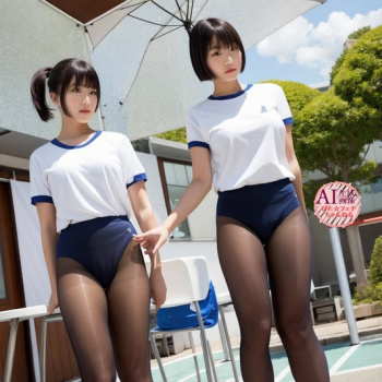 【黒スト】ブルマーの下に黒タイツを履いて体育の授業を受けていた女子が存在した時代があったらしいので生成してみた三次風画像 part2【AI画像】の画像