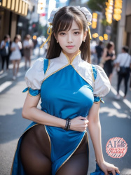 【コスプレ】春麗の恰好をしたコスプレイヤーさんの生成を試みたらちょっと違う気がする春麗さんが出来上がった三次風画像 part3【AI画像】の画像