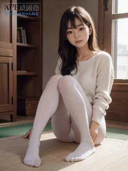 【白スト】普段なかなかお目にかかれない白タイツ女子の三次風画像 part2【AI画像】の画像
