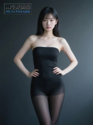 【黒スト】黒タイツや黒パンストを履いた女の子の三次風画像 part6【AI画像】の画像