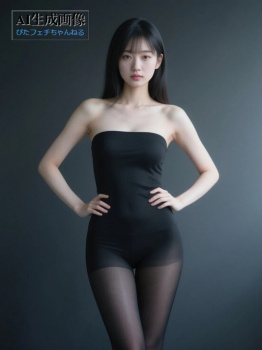 【黒スト】黒タイツや黒パンストを履いた女の子の三次風画像 part6【AI画像】の画像