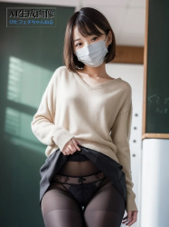 【たくし上げ】黒パンストや黒タイツをはいた女の子が自分のスカートを捲ってパンツを見せてくれてる三次風画像 part2【AI画像】の画像