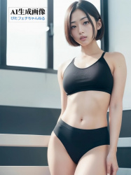 【スポブラ】丁度よい大きさが魅力的なスポーツブラ女子の三次風画像 part1【AI画像】の画像
