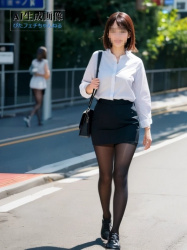 【黒スト】黒タイツや黒パンストを履いたOLさんをこっそりと撮影した三次盗撮風画像 part4【AI画像】の画像