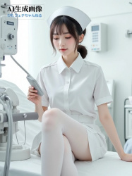 【ナース】白パンストや白タイツを履いた看護婦さんの三次風画像 part5【AI画像】の画像
