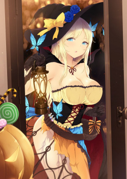 ハロウィンのエチエチコスを着た女の子のエロ画像3の画像