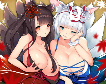 アズールレーン　赤城・加賀のエロ画像2の画像
