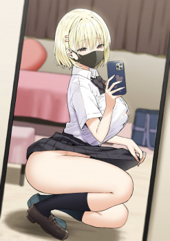 マスクをつけた女の子のエロい画像2の画像