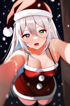 クリスマスプレゼントはワタシ♡　サンタやトナカイ、リボンのコスの美少女エロ画像9の画像