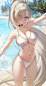 白ビキニの透明感あふれるエロかわで尊い画像2の画像