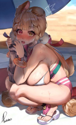 夏だ！水着だ!!おっぱいだ!!!エロすぎ美少女の水着イラストまとめ5の画像