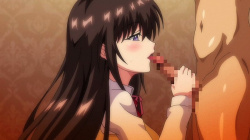 【エロアニメ】キス無し、本番無しビッチJK「こんなに熱くて..逞しい、指がヤケドしちゃいそうですぅ♡」口マンコでファーストコンタクト！の画像