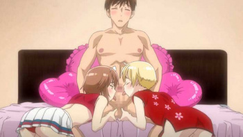 【エロアニメ】ようこそ！男の娘館へ！息抜きにやってきたサラリーマンに慣れない手つきでご奉仕！の画像