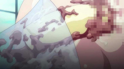 【エロアニメ】巨乳メイドによる出来立てホヤホヤのミルクチョコバナナパフェ！味は未知数(笑)の画像
