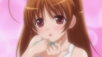 【エロアニメ】「お兄ちゃんの赤ちゃんの素..私にいっぱいちょうだい！」スク水姿の可愛い妹の誘惑に俺は負けてしまうのか！の画像