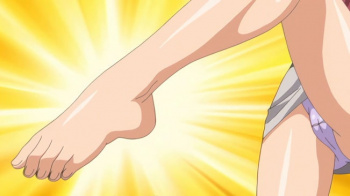 【エロアニメ】「ほら、早くお舐めなさい！そしたら付き合ってもいいわよ(笑)」喜んで！こんなキレイな足を舐められるなんて、むしろご褒美！の画像