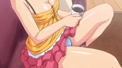 【エロアニメ】「いらっしゃい～♪童貞妄想男さん！」マセ少女が水玉パンツでお出迎え！（てかブログ見られてたぁああ！）の画像