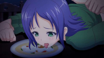 【エロアニメ】「分かったわよ！ちゃんと飲むから！」膣内射精は勘弁してやるかわりにザーメン入りスープをペロペロ♪お前の父親が俺の妹にしたことはこんなことで済むわけがないの画像