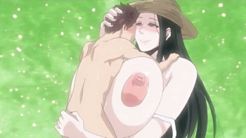 【エロアニメ】「おっぱい凄く柔らかくてあったかい！」八尺様に見染めら命からがら田舎から逃げてきた男の子、だけどあの甘い時間を忘れることができなくて毎晩夢枕に立つ八尺様の画像