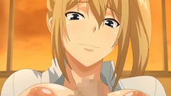 【エロアニメ】柔らかいおっぱいたまんないでしょwwもっと強くしよっか～♪インポなら性活部におまかせ！爆乳JKによるパイズリで復活間違いない！の画像
