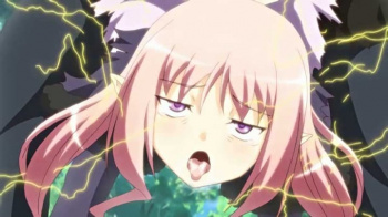 【エロアニメ】オチンポミルク中出しされながらビリビリ♪メスイキで感じる新たな快感！2本挿しされてオマンコとアナルのガチ拡張される魔女！の画像