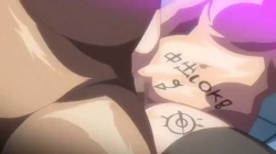 【エロアニメ】身体中にいやらしい言葉を落書きされる！気高き女士官⇒メス家畜と変貌！M女に目覚めた性欲が開放され肉便器に堕ちる！の画像
