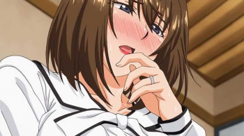 【エロアニメ】自分が犯した罪にけりをつけるため同窓会に参加した人妻、触られていないのに元教師の言葉に反応して昔を思い出して体が疼いちゃう！の画像