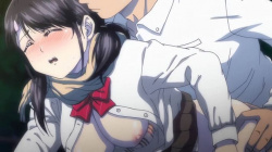 【エロアニメ】バイトの帰り道、夜の公園で二人きり。「もっと俺を頼れ」と抱きしめる彼の手が胸を揉みしだく星空の下、ベンチで重なり合う愛の野外。の画像