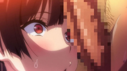 【エロアニメ】このチンチンに価値観を壊された！ヤリチン男のそそり立つ逞しいチンポをガン見るドスケベ彼女！の画像