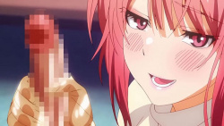 【エロアニメ】失恋先輩を慰める巨乳後輩が「私が彼女になります」とラブホ連行…嫉妬のローションストッキング刑＆濃厚中出し性交でマーキング完了ッ！の画像