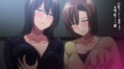 【４月新作エロアニメ】巨乳が2人いないと勃起しない夫のために友達を連れてきた妻 ＃1の画像