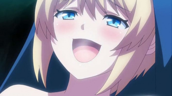 【エロアニメ】神の聖痕を持つ聖女アリアが淫魔病の男たちを肉体で救済する旅。奉仕のつもりが私がイッてしまうなんて…聖なる力で絶頂浄化する本気汁。の画像