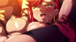 【エロアニメ】賞金稼ぎの女剣士がヤリサー軍団に返り討ち！薬漬けとテクニックで開発され白目アヘ顔で精液まみれになるまで朝まで中出しプレス！の画像