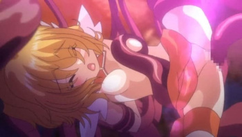 【エロアニメ】呪われたアプリで魔法少女に変身した美少女たちが異形の触手に拘束され全身を這いずり回られ犯される！堕天使の罠で快楽堕ちする凌辱洗礼の悲劇。の画像