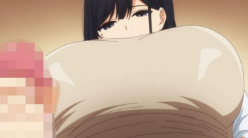 【エロアニメ】姉に命じられた禁欲を破る訪問者…無表情な爆乳JKななみが「仕方ないですね」と溜息つき手コキ奉仕。理性が崩壊しパンツ越し挿入へ。の画像