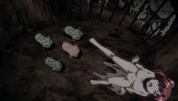 【エロアニメ】変異種ゴブリンに子宮を蹂躙され処女を失った魔女は屈辱の果てにやがて異種を宿す聖なる母胎へとその身を変貌させていく。の画像