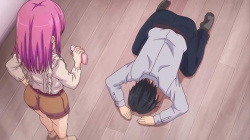 【エロアニメ】頼む！それだけは、何でもする！家庭教師を辞退させようとおっぱい協調したりキスしようとした瞬間の写真を撮られてぐうの音も出ない..の画像
