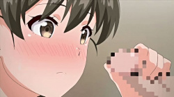 【エロアニメ】男女の体の差に興味津々な幼馴染と保健体育の延長で裸を見せ合い。学校トイレでは排泄手コキで我慢できすに…の画像